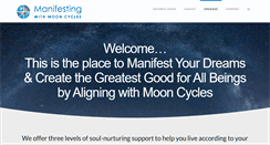 Desktop Screenshot of manifestingwithmooncycles.com