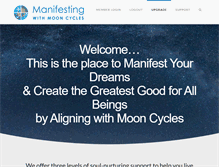 Tablet Screenshot of manifestingwithmooncycles.com